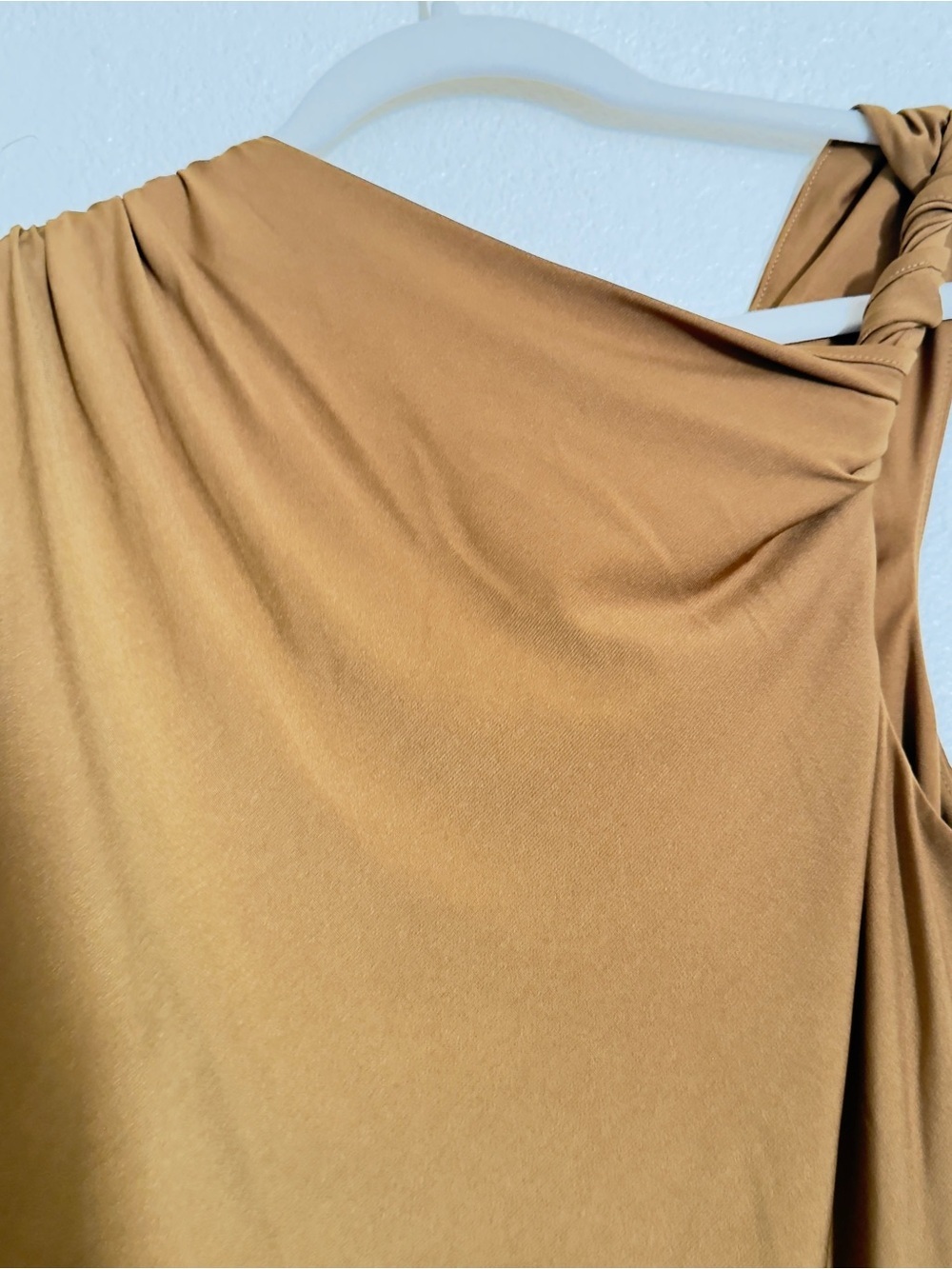 H&M DRAPED ONE-SHOULDER DRESS - Picture 16 of 16